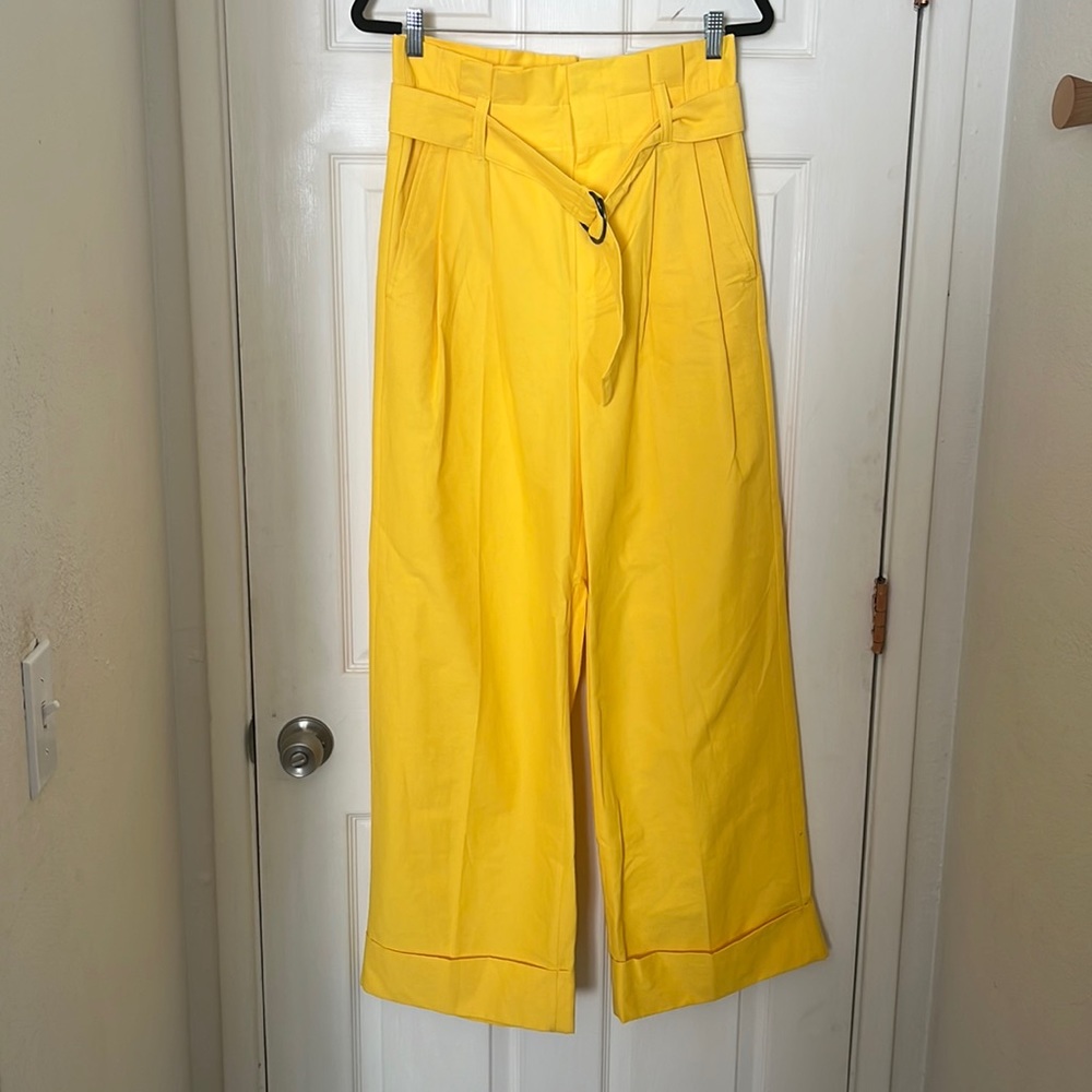 EUC Banana Republic Yellow Wide Leg Pant